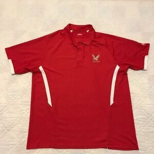 EWU Eastern Washington Eagles Football Under Armor red Polo shirt‎ XL